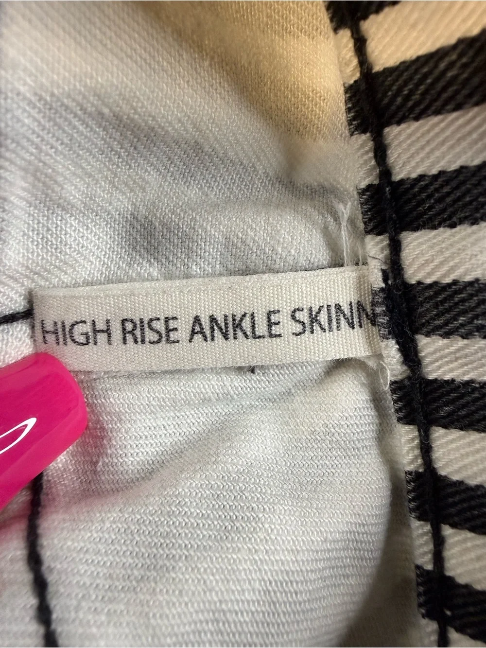 Rag & Bone High Rise Skinny Stripe Jeans Size 27